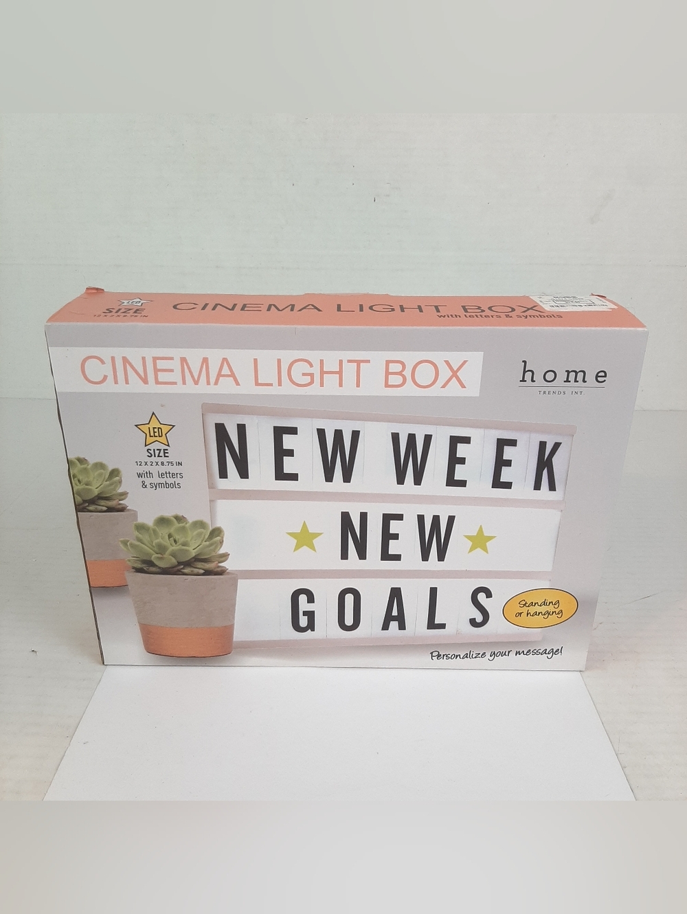 🛍New Home Trends Int Cinema Light Box New in factory sealed box